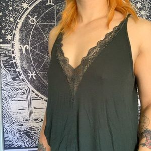Dark green camisole